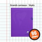 Cahier grand format Clairefontaine Mimesys A4 96 pages Violet