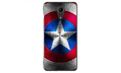 Coque souple pour Wiko Tommy 2 avec impression Motifs bouclier étoilé aux couleurs de l'Amérique