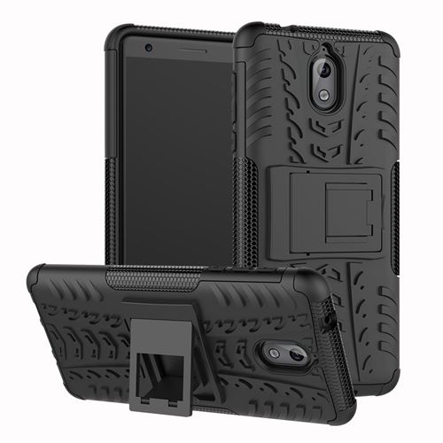 Coque en TPU antidérapant hybride noir pour votre Nokia 3.1