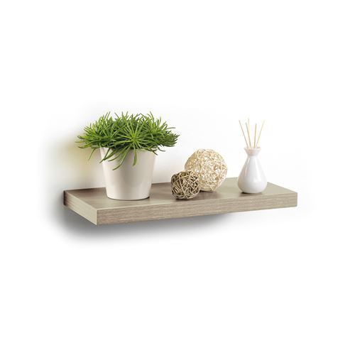 CDAffaires Etagere flottante 50 x 22.8 x 3.4 cm Gris ceruse