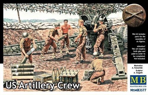 Figurine Master Box US Artillery Crew- 1/35 - Figurines historiques