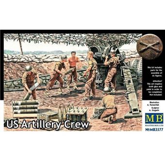 U.s. Artillery Crew - 1:35e - Master Box Ltd. - 1