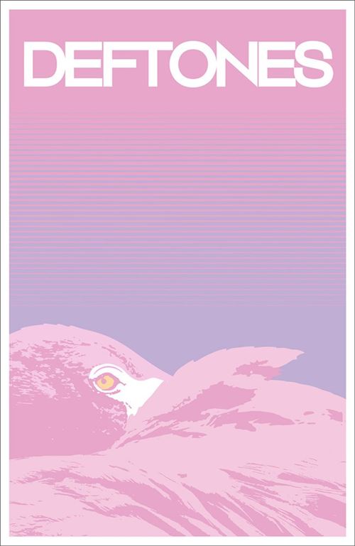 Drapeau Deftones Flamingo 66 x 105 cm