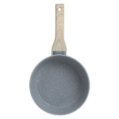 Po&ecirc;le en aluminium - D. 30 cm - Effet pierre grise