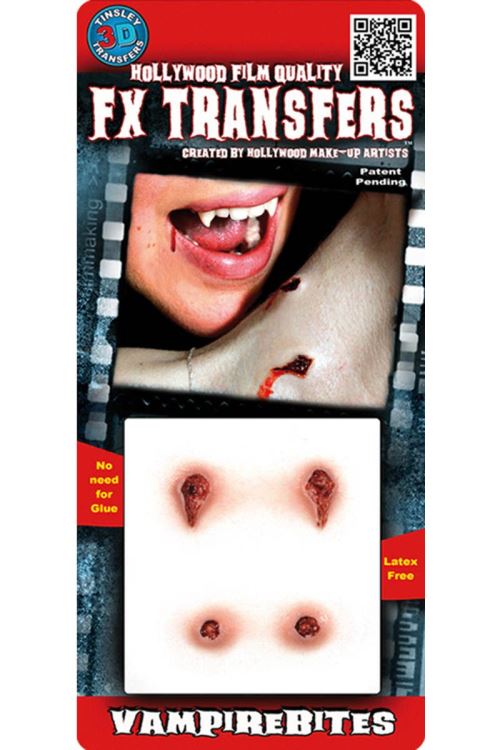 Transfert 3d Morsures De Vampires Petit Modèle Tinsley™ - Chair