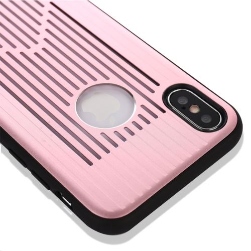 iPhone X Coque Protection Plastique Rose Coque Protection Plastique Bouclier Arrière ALS48181