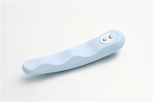 IROHA Minamo - Vibromasseur aux Douceurs de L'Océan Stimulation Vaginal, 4 Programmes de Vibrations, Bleu