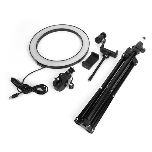 Anneau lumineux 10'' USB LED intensité variable