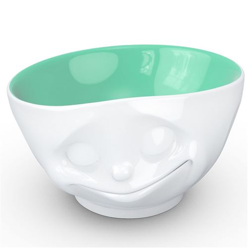 Non Communiqué Blanc Grand Bol En Porcelaine Hôtelière Tassen Happy Jade