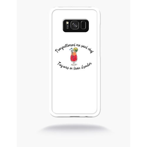 Coque Tranquillement Ma Saint Chef Toujours En Train De Souder Expression Du Nord Compatible Samsung S8 Bord Transparent