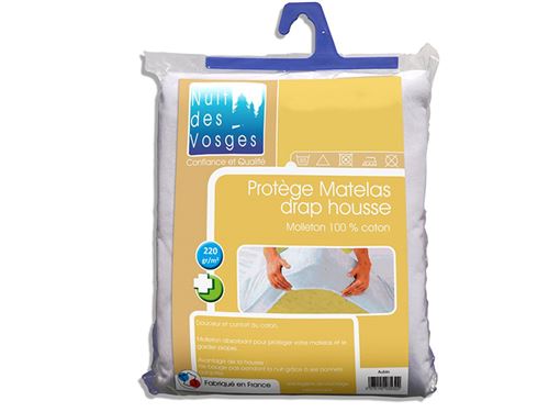 Protège matelas absorbant coton aubin 160x200
