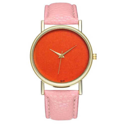Montre à quartz orange pour homme avec cadran orange, montre pour femme, tendance pour homme T219-Arose