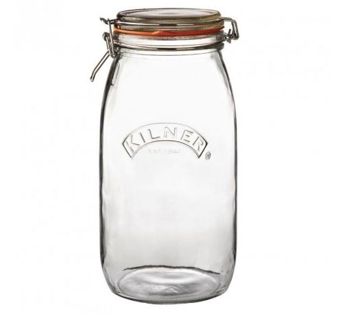 Bocal pour conserves en verre avec clip - Kilner 3 L - Verre300 cl