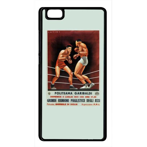 Coque Huawei P8 Lite Vintage Poster Boxe Rtro
