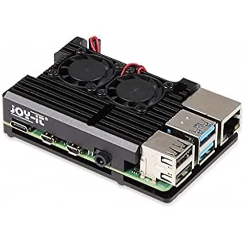 raspberry raspberry pi 4b armor case block active gehäuse, schwarz noir