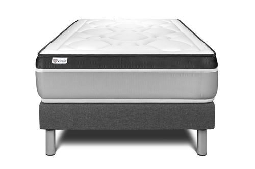 Ensemble matelas et sommier VITALIT Ensemble Sommier Matelas 90x190 VITAL ERGO - 26cm - Ferme