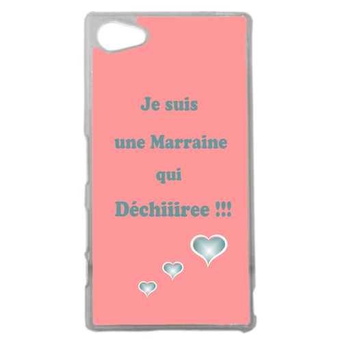 Coque Marraine Vieux Rose Et Bleu Compatible Sony Z5 Compact Transparent