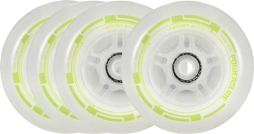 Powerslide roues Fothon Envy lumineuses 72mm/82A blanc 4 pièces