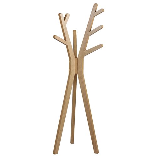 PRAVEEN - Portemanteau 3 Branches MDF et Frêne - Altobuy
