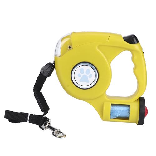 Meilleurs prix pour Corde de traction Multifonction jaune télescopique automatique pour petits chiens chats (jaune)