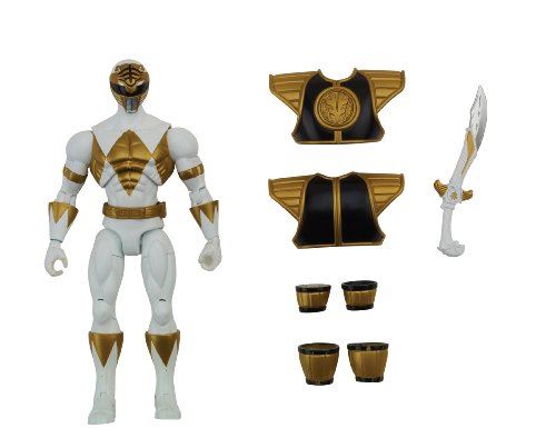 Power Rangers Super Megaforce - Figurine d'action Ranger Blanc Mighty Morphin blindée