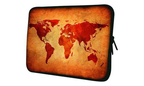 PEDEA Design - Housse d'ordinateur portable - 13.3 - carte globale brune