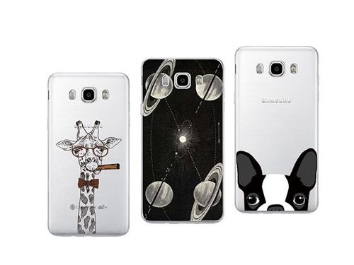 Pack de 3 coques souples transparentes et résistantes anti choc pour Samsung J5 2016 (J510)