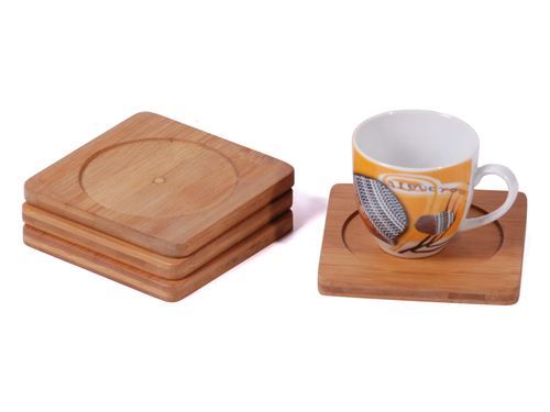 Mk bamboo luxemburg - set de sous-verres (4 pces) mkb-28846