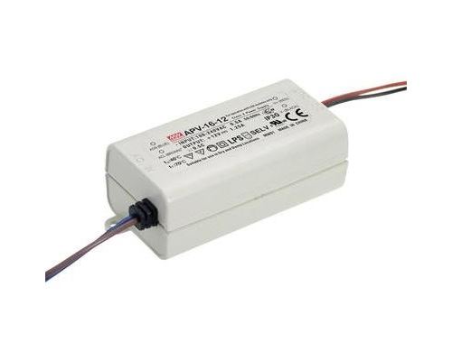Driver led mean well apv-16-12 12 v dc 1,25 a