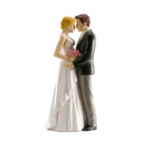 figurine couple mariés moment intime 16cm - 305045