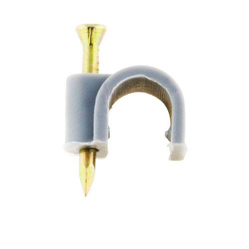 Zenitech Gris - Lot De 100 Crochets De Fixation Ø9mm