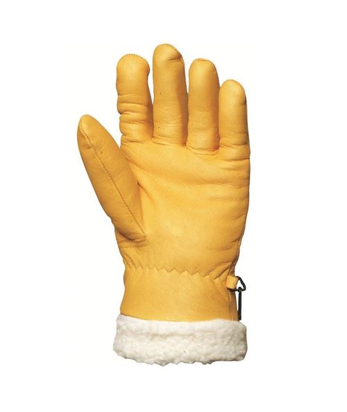 Destockage - Gant Cuir Bovin - Lot De 1 Paire (Jaune - T10)