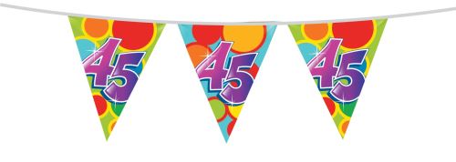 Haza Original ligne drapeau multicolore 45 ans 10 mètres