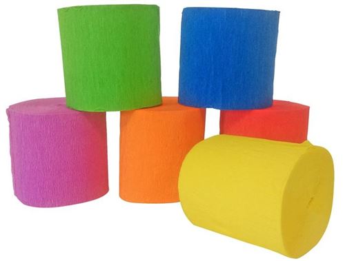 Haza Original papier crêpe 10 m x 5 cm 6 pièces multicolore