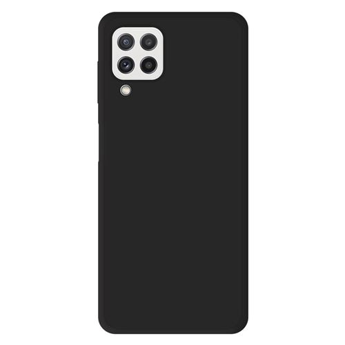Coque silicone unie Mat Noir compatible Samsung Galaxy A22 4G