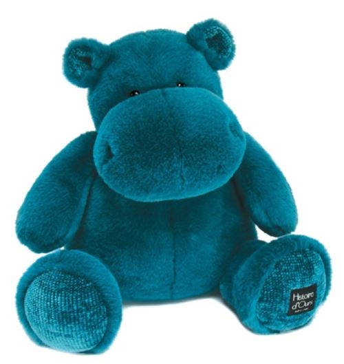 Histoire D Ours Bleu Canard Peluche Histoire D'ours Hippo Pop 40 Cm