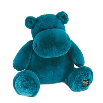 Peluche hippopotame - 40CM BLEU CANARD Histoire d'ours