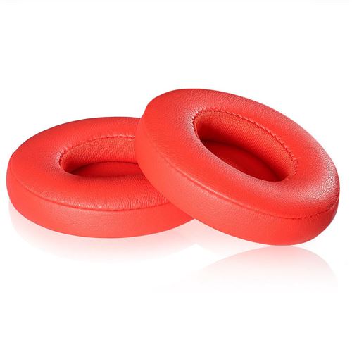 GENERIQUE - Coussinets de remplacement pour Casque Beats Solo 2.0 - Rouge - Image 2