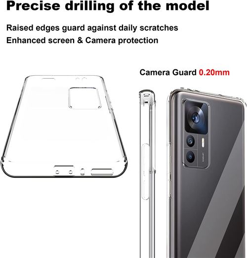 Coque Silicone Transparente Pour Xiaomi 12T Pro 5G - Marque Little Boutik