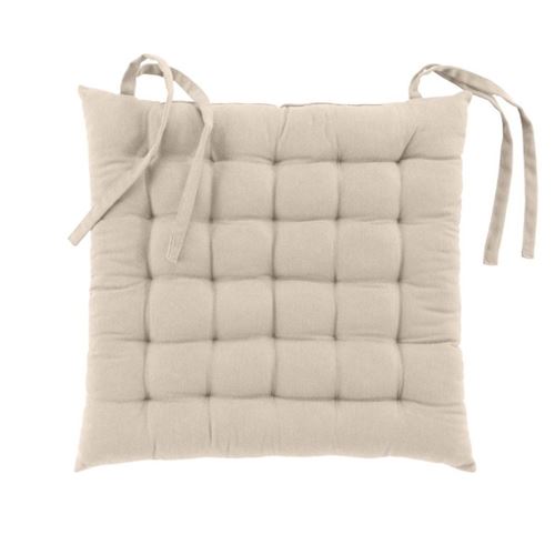 Non Communiqué Blanc Coussin De Chaise "Twily" 38X38cm Lin