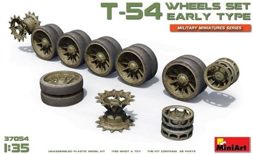 Mini Art T-54 Wheels Set.early Type - 1:35E - Miniart - Image 3