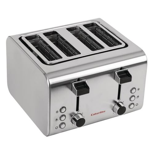 Grille Pain Professionnel Inox - 4 Tranches - Caterlite 