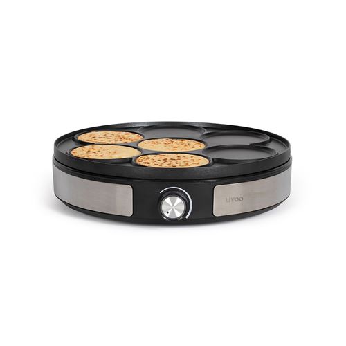 Non Communiqué Noir Crêpière Réversible Livoo Dop247
