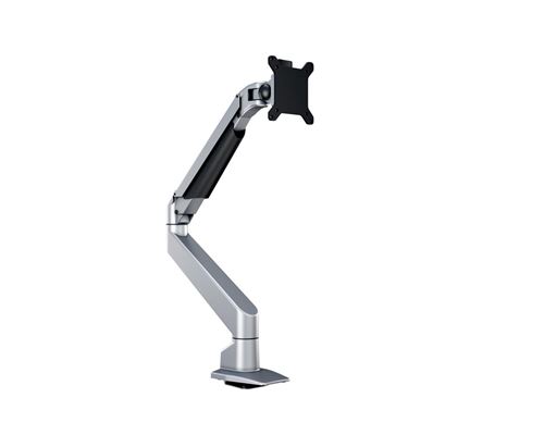 Multibrackets M VESA Gas Lift Arm Single - Kit de montage (bras articulé, fixation par pince pour bureau) - pour Écran LCD - aluminium - argent - Taille d'écran : 15-32