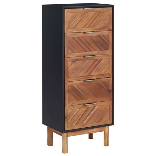 vidaXL Buffet 45x32x115 cm Bois d'acacia solide et MDF