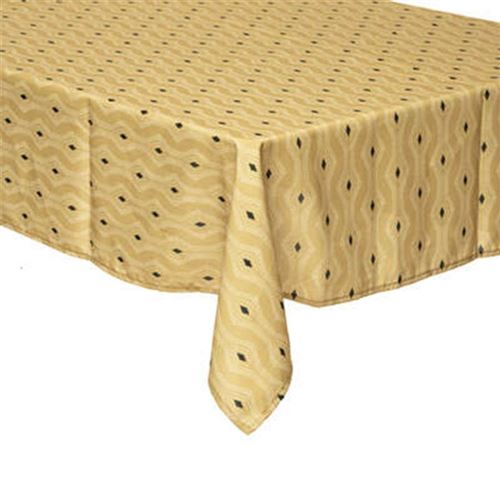 Atmosphera Créateur d'intérieur - Nappe Antitache à Motifs Quinta 140x240cm Jaune