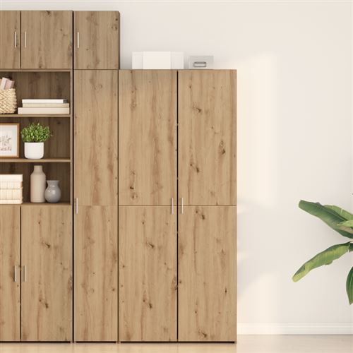 Non Communiqué Buffet Haut En Chêne Artisanal 40X42,5X185 Cm En Bois D Ingénierie