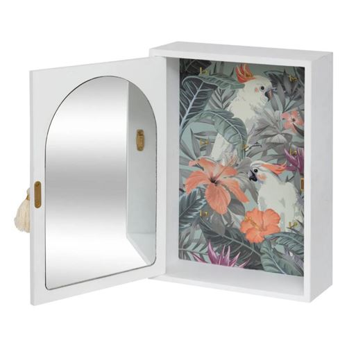 Armoire à Bijoux Lexy Blanc 38x34cm - Atmosphera Createur D'interieur - Maison