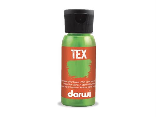 Darwi Tex - Peinture - peinture à base d'eau - vert fluorescent - semi-transparent - 50 ml