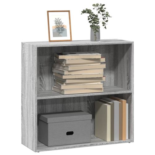 Non Communiqué Gris Bibliothèque Sonoma 80X30x77 Cm Bois D Ingénierie